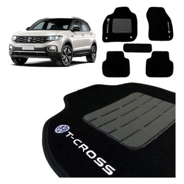 Imagem de Jogo De Tapetes Carpete Vw T-cross 2019 2020 Logo Bordado