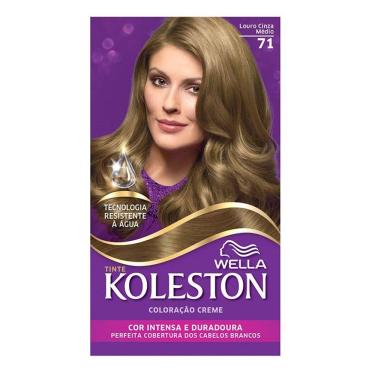 Imagem de Kit Tintura Koleston Louro Cinza Médio 71