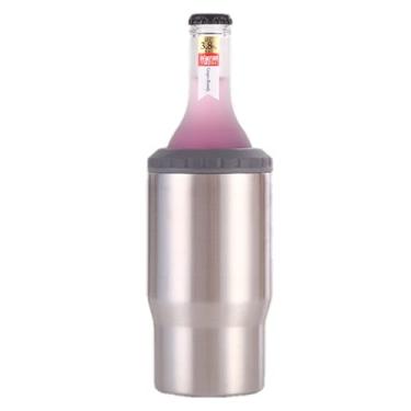 Imagem de Gteller Isolador de Bebida 4 em 1, Aço Inoxidável, 400 ml, Tampa Bidirecional, Suporte para Garrafa de Cerveja