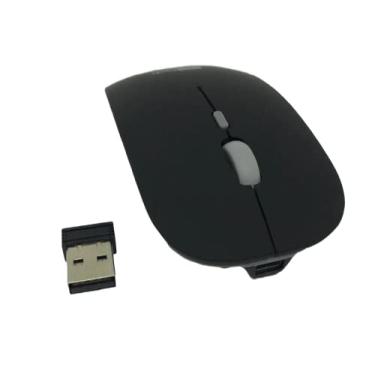 Imagem de Mouse Óptico Sem Fio Recarregável - Silencioso Slim (Preto)