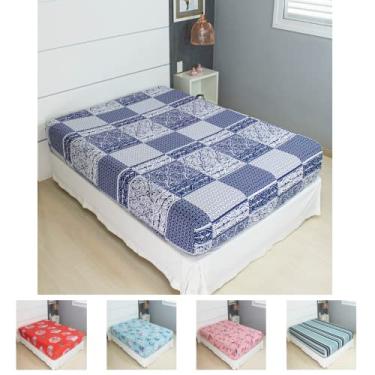 Imagem de Lençol Avulso Pérola Casal Estampado com Elástico (Modelo 10)