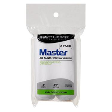 Imagem de Bestt Liebco 559424200 Mini rolo de espuma branca Master, pacote com 2, 10 cm x 9,5 mm