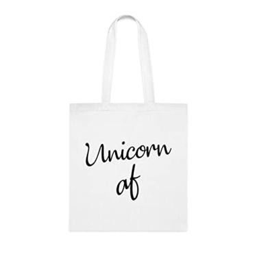 Imagem de Bolsa de unicórnio Af, presente de unicórnio Af, bolsa de ombro Unicorn Af, sacos reutilizáveis Unicorn Af, ideia de presente de cesta de Natal de aniversário, presente para ela, presente