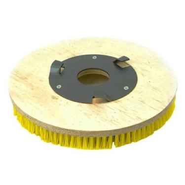 Imagem de Escova Nylon 350 Mm Com Flange Para Enceradeiras Cleaner. Allclean E B