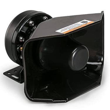 Imagem de BooYu Alto-falante de sirene PA de alto desempenho de 200 W [design de 180 graus] [8 Ohms] [125-135 dB] [IP66 à prova d'água] [compatível com sirene de 100-200 Watt] para carro de polícia, ambulância, fogo, veículos de engenheiro