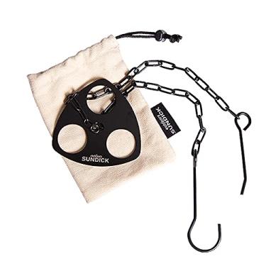 Imagem de Tingpai Tripé de acampamento Suporte de panela suspensa Suporte de de chur sco Tripé de aço inoxidável pa panela suspensa