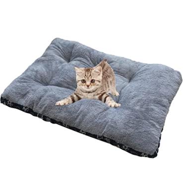 Imagem de Cama de pelúcia para cachorro,Almofada de dormir de inverno macia para animais de estimação com fundo antiderrapante | Caixote para cães pequenos, grandes e médios, gatos, coelhos Rianpesn