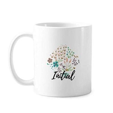 Imagem de Caneca de cerâmica com flores coloridas para pintura de plantas cerâmica xícara de café e porcelana