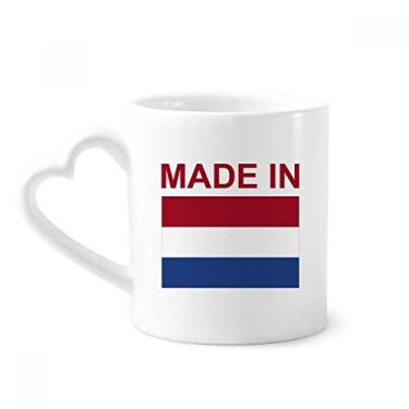 Imagem de Made In Holtherlands Country Love Caneca de café cerâmica copo de coração de vidro
