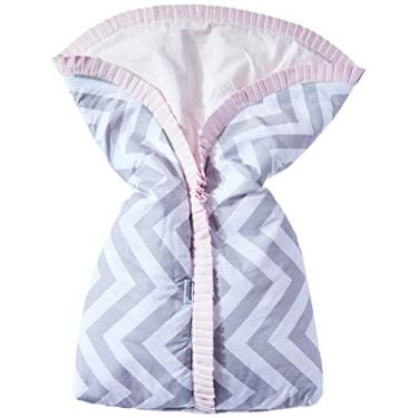 Imagem de Biramar Baby Porta Bebe Estampa Brooklyn Chevron Cinza/Rosa Rosa