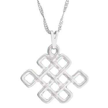 Imagem de Colar Nó do Amor 25mm - Sunshine Cristais Cor:Prata