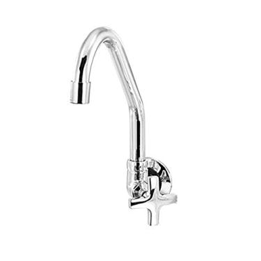 Imagem de Torneira de cozinha bica móvel de mesa com articulador 1/4 de volta Alpha C34 Cromado Esteves