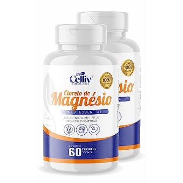Imagem de Kit Com 2 - Cloreto de Magnésio 60 capsulas de 500mg Celliv