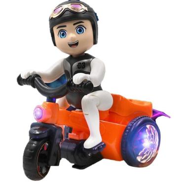 Imagem de Brinquedo Moto Infantil Boneco Motocicleta Som E Luzes