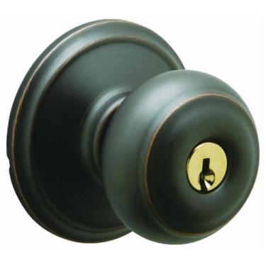 Imagem de Schlage Puxador de entrada georgiano F51VGEO716, bronze envelhecido