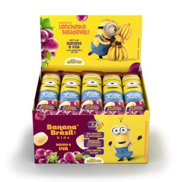 Imagem de Banana Brasil Display Barra De Frutas Banana Kids Minions Sabor Uva C/ 20 Unid. De 22G (440G)