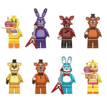 Kit 8 personagens Five Nights At Freddy's Animatronic Fox