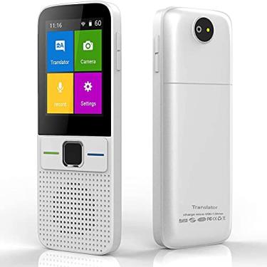 Imagem de Dispositivo tradutor de idiomas inteligente em dois sentidos wifi/hotspot/offline instantâneo 2.4 Polegada tela de toque suporte 137 idiomas necessários hopeful
