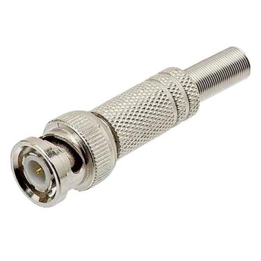 Imagem de Conector BNC Macho com Mola e Parafuso