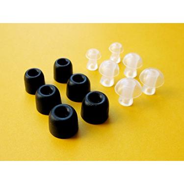 Imagem de 12 peças (BMF-CLODMH-Sa)- P/M/G - Espuma de memória premium e isolamento de ruído para fones de ouvido compatíveis com fones de ouvido Klipsch R6 BT