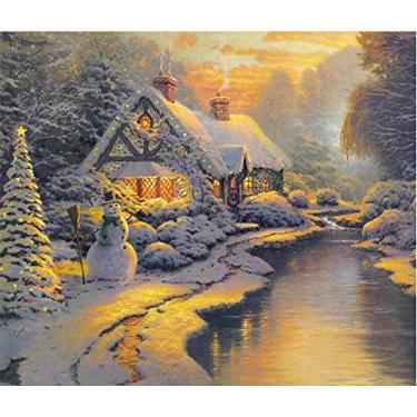 Imagem de Papel de parede pintura a óleo TV sala de estar fundo parede-300 cm (L) x 250 cm (A)