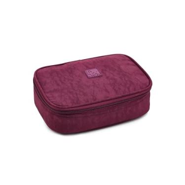 Imagem de Estojo Box Escolar Básico - Denlex (Vinho)