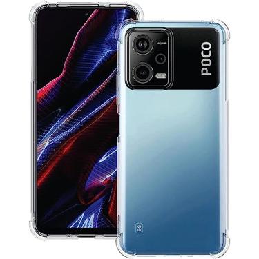 Imagem de Capa Protetora Para Xiaomi Poco X5 Tela de 6.67 Capinha Case Transparente Air Anti Impacto Prote��o De Silicone Flex�vel