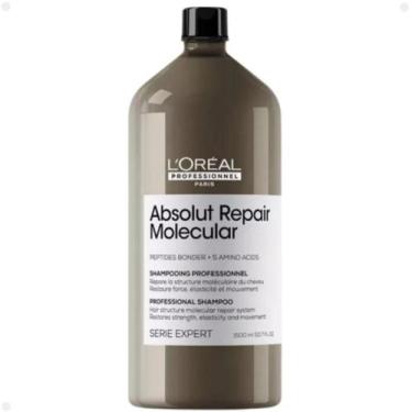 Imagem de Shampoo Profissional L'oréal Absolut Repair Molecular 1,5L - Loreal
