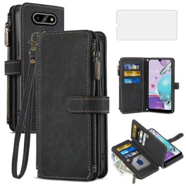 Imagem de Asuwish Capa de telefone para LG Aristo 5/K31/Fortune 3/Phoenix 5/K8x/Tribute Monarch/Risio 4 carteira protetora de tela flip porta-cartão celular LGK31 Rebel K 31 31K Aristo5 Plus Astro 5+ Risio4