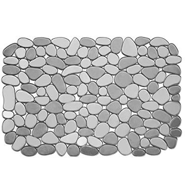 Imagem de Coopay Tapete de pia de cozinha, tapete de proteção de pedras, PVC, ecológico, ajustável, de aço inoxidável/porcelana, protetor de almofada de secagem para parte inferior da pia da cozinha, 40 x 30 cm