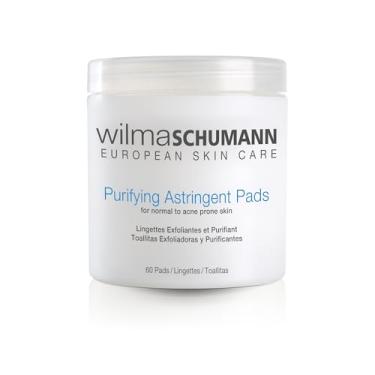 Imagem de Wilma Schumann Almofadas purificadoras adstringentes para rosto, esfoliantes de pele com ácido salicílico, pacote com 60