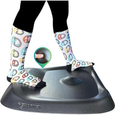 Imagem de Tapete de conforto Topo da Ergodriven | O tapete de mesa original antifadiga não plano com terreno calculado | Acessórios | Obsidiana preta