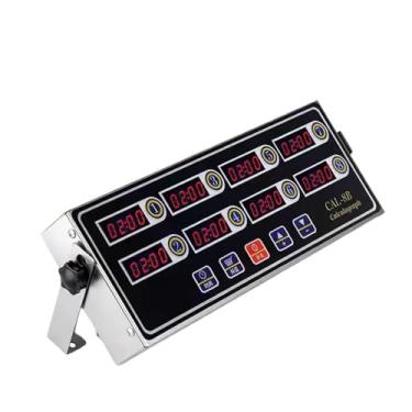 Imagem de Temporizador digital de cozinha de 8 canais com display LCD, função de memória, relógio de cozimento com volume ajustável para frango frito comercial