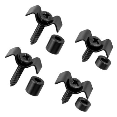 Imagem de Musiclily Metal Rebaixador de Cordas Tipo Gaivota para Guitarra Fender Strat/Tele, Preto(Conjunto de 2)