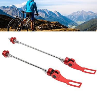 Imagem de VGEBY Espetos dianteiros e traseiros para bicicleta de montanha de estrada para cubo de roda de liberação rápida espeto de bicicleta eixo freio a disco alavanca de liberação