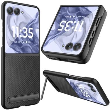 Imagem de NINKI Capa Flip de Couro para Motorola Razr Plus 2024 e Razr 50 Ultra 2024 com Suporte Invisível Integrado e Proteção Total