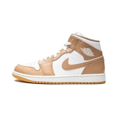 Imagem de Nike Jordan Mens Air Jordan 1 Retro High OG Hemp/White-Gum Yellow Size 10.5