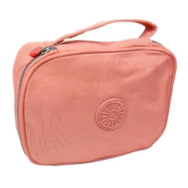 Imagem de Estojo Box Porta Caneta Lapis Bolsinha Organizadora Escolar Rosa