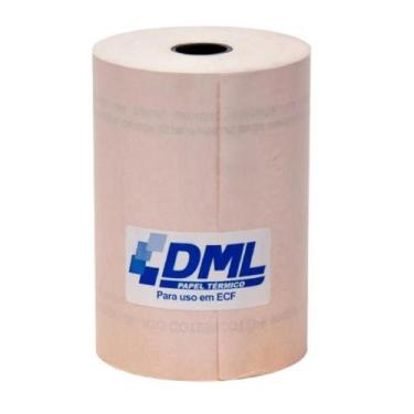 Imagem de Bobina Térmica 79mm X 30 Metros Cor Salmão 1 Unidade - dml