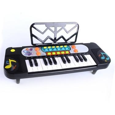 Imagem de Teclado Eletrônico Portátil de Piano Elétrico para Crianças Instrumento de Aprendizagem de Música Iniciante (25 teclas 11 modos)