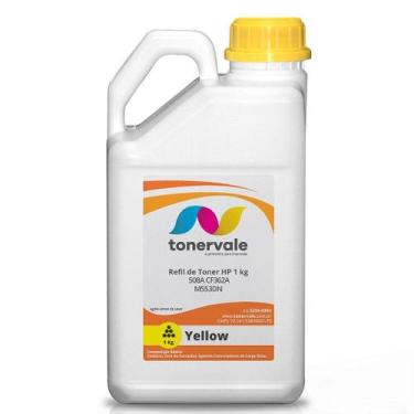 Imagem de Toner Refil TankFull Para HP CF362A 508A Yellow - HP M553dn M552 de 1k