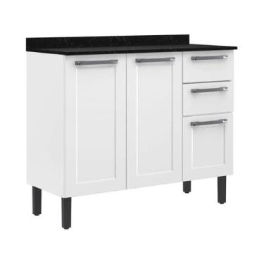 Imagem de Balcão de Cozinha com Tampo Itatiaia 3 Portas 2 Gavetas Florença, Bran