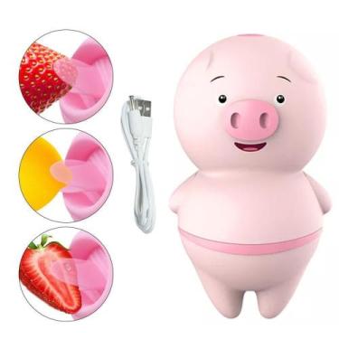Imagem de Vibrador clitoriano porquinho com língua 6 vibrações - general import