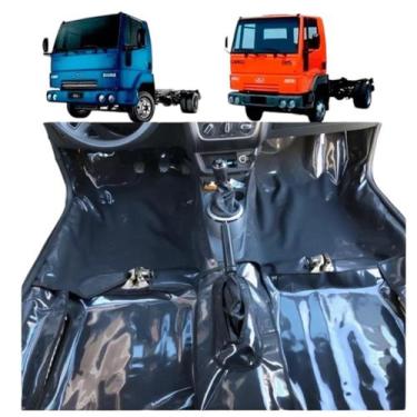 Imagem de Tapete assoalho Vinil Caminhao Ford Cargo Grafite com capo - MANOS TAP