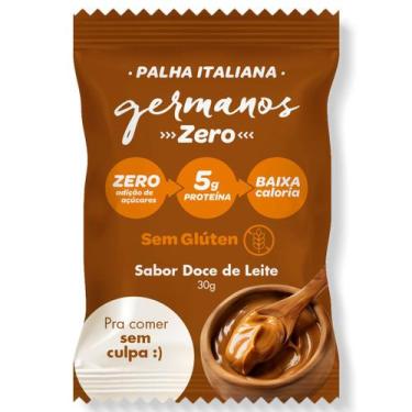 Imagem de Palha Italiana Doce de Leite Zero Açúcar 30g 5g Whey Protein - Germano