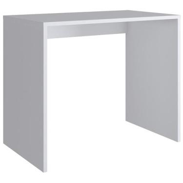 Imagem de Mesa Escrivaninha Kd1620 Branco - Quiditá Móveis, Branco, Minimalista