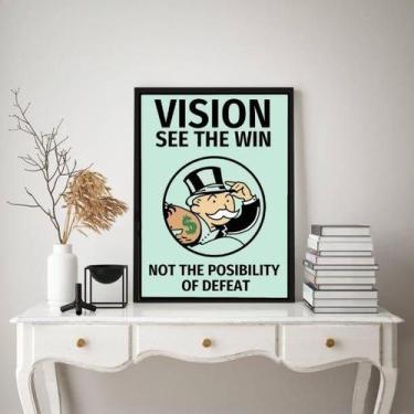 Imagem de Quadro Visão Empreendedora - Sr. Monopoly 33X24Cm - Quadros On-Line