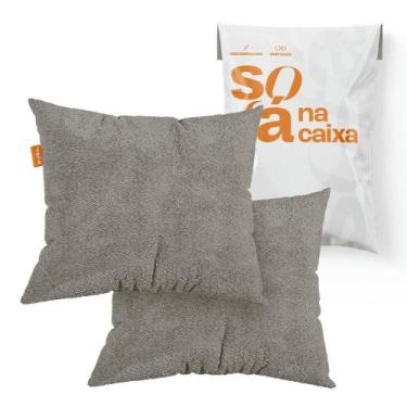 Imagem de Kit com 2 Almofadas em Bouclé com Estofamento em Fibra Siliconada - So