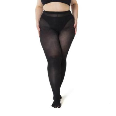 Imagem de Meia Calça Opaca Plus Size Trifil W06100 Fio 80, Preto, EG