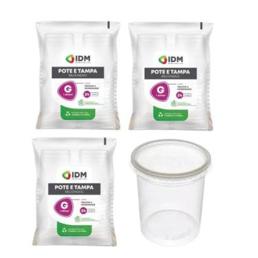 Imagem de Potes Descartáveis Redondo Freezer Microondas 1800ml - 72un - Gourmax